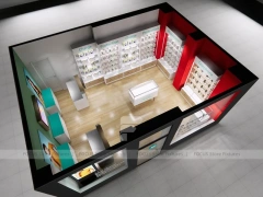 Green White Oppo Mobile Phone Store Interior