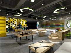 Green Yellow Mobile Phone Experience Store