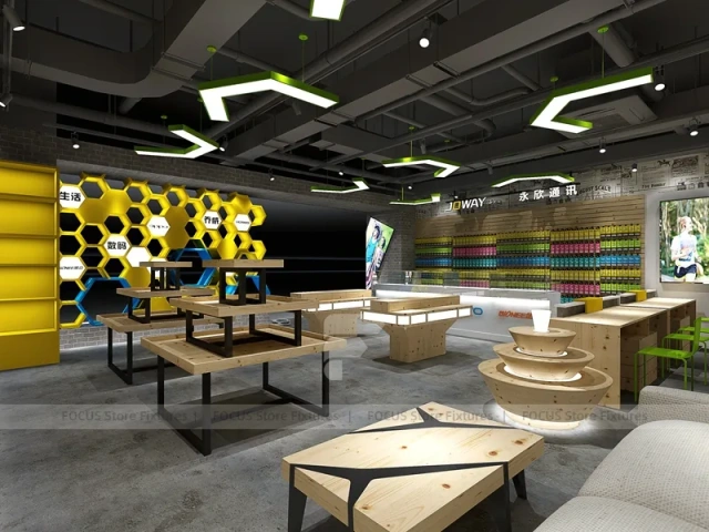 Green Yellow Mobile Phone Experience Store