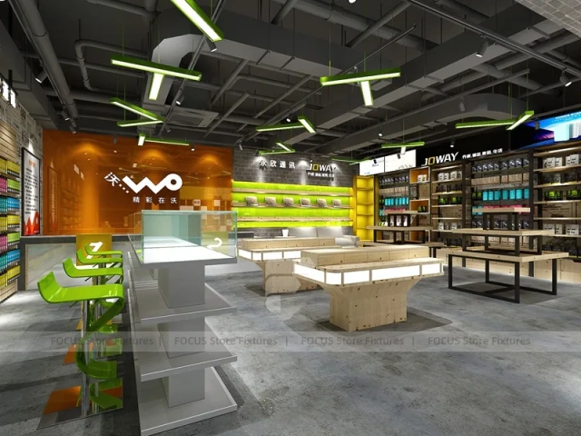 Green Yellow Mobile Phone Experience Store
