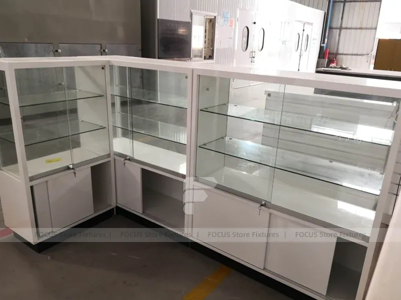 Iphone Samsung White Glass Phone Kiosk