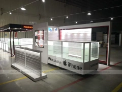 Iphone Samsung White Glass Phone Kiosk