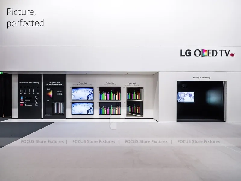 LG OLED Electronics Wall Display Interior