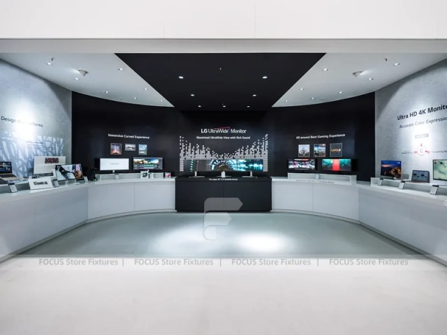 LG OLED Electronics Wall Display Interior