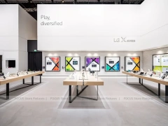 LG OLED Electronics Wall Display Interior