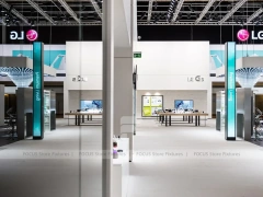 LG OLED Electronics Wall Display Interior