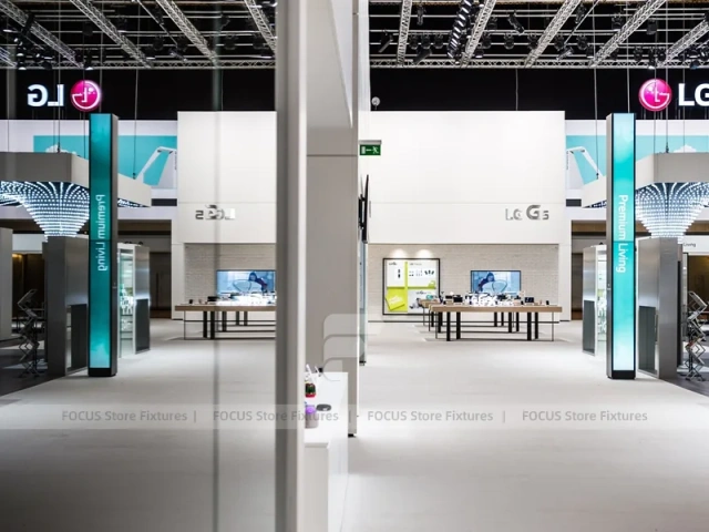 LG OLED Electronics Wall Display Interior