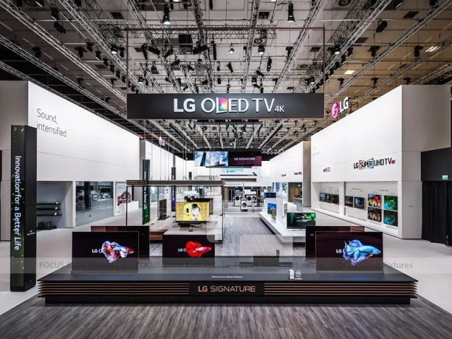 LG OLED Electronics Wall Display Interior