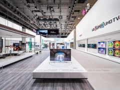 LG OLED Electronics Wall Display Interior