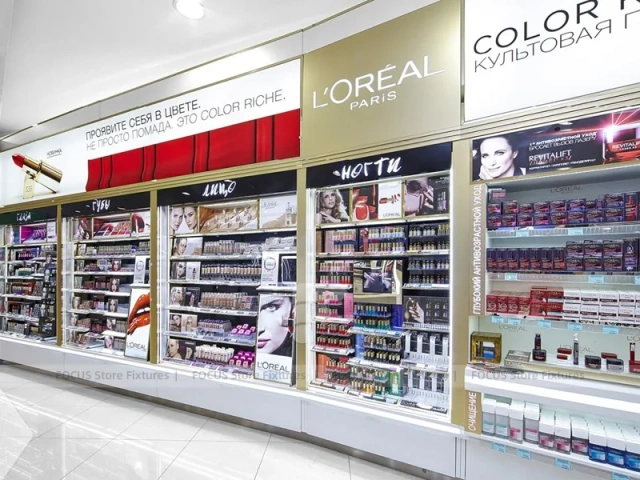 L'Oreal Color Cosmetics Wall Display Store