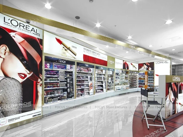 L'Oreal Color Cosmetics Wall Display Store