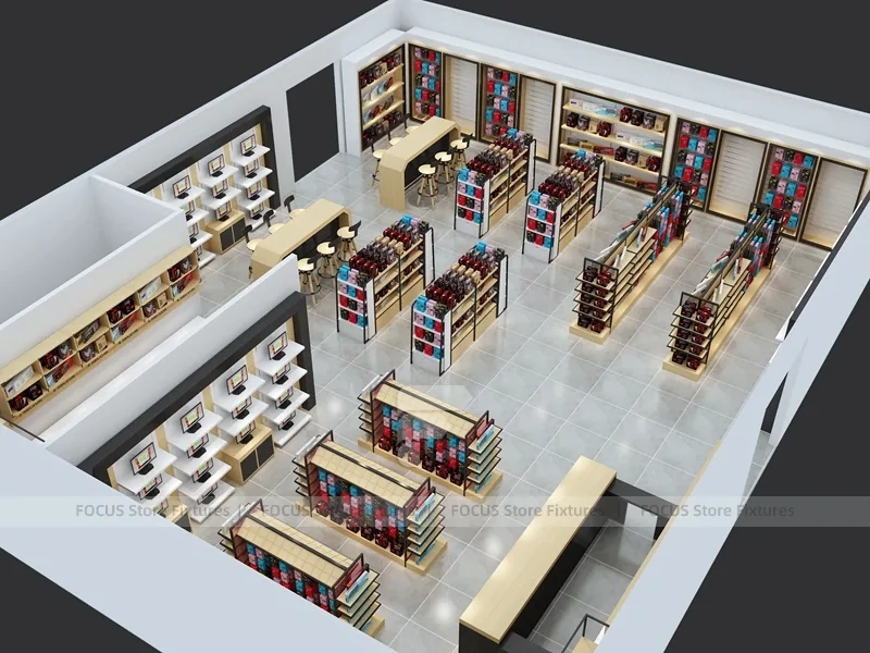 Large Mobile Accessories Store Floor Plan