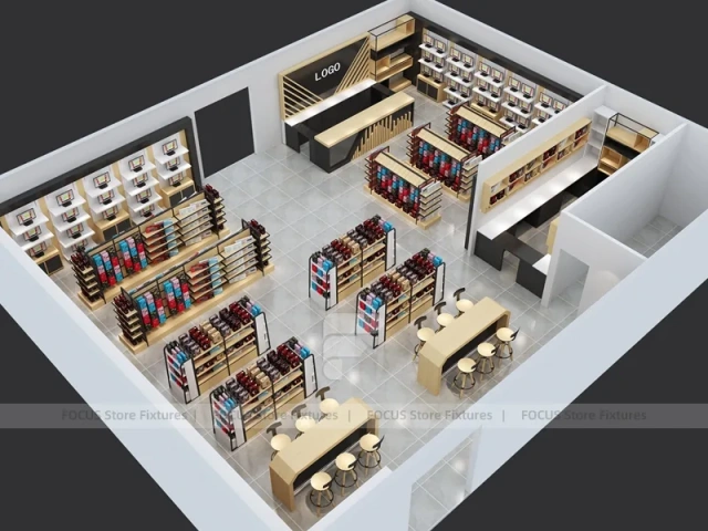 Large Mobile Accessories Store Floor Plan