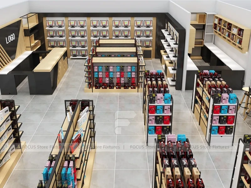 Large Mobile Accessories Store Floor Plan