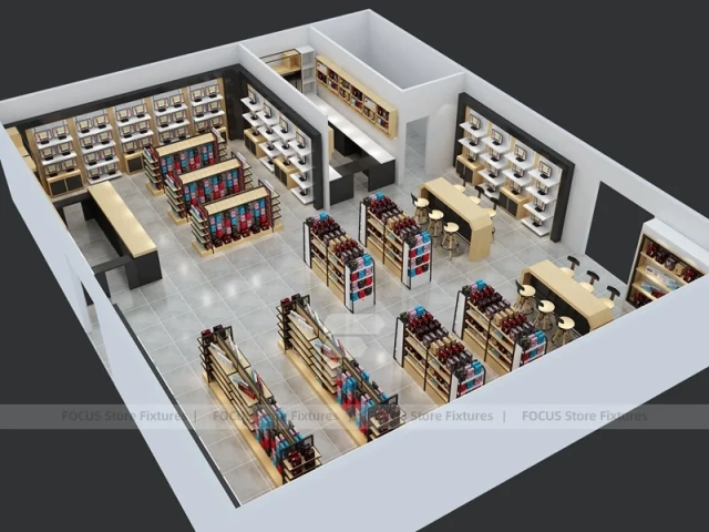 Large Mobile Accessories Store Floor Plan