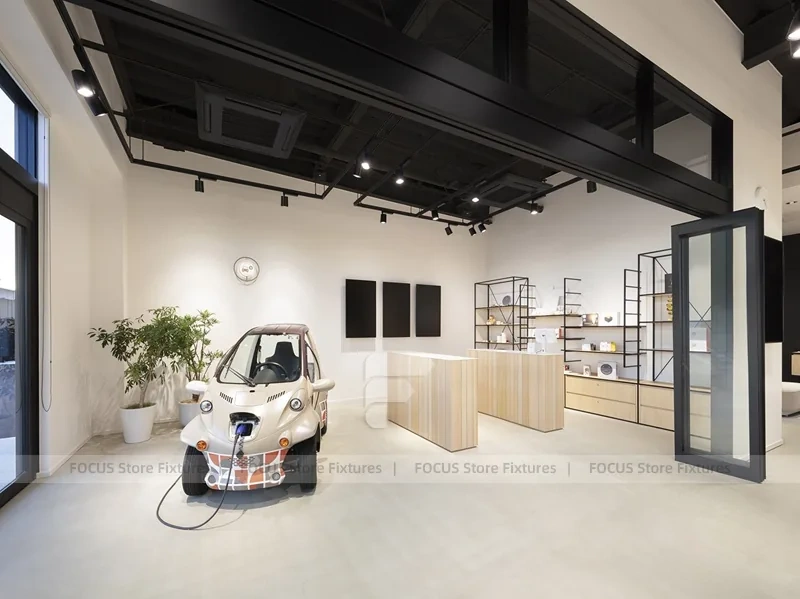 Light Wood White Mobile Phone Service Counter