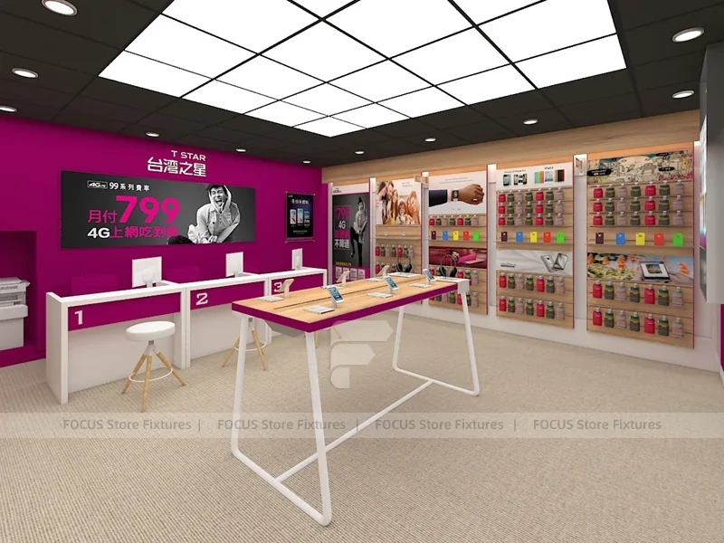 Magenta Mobile Accessories Store Layout