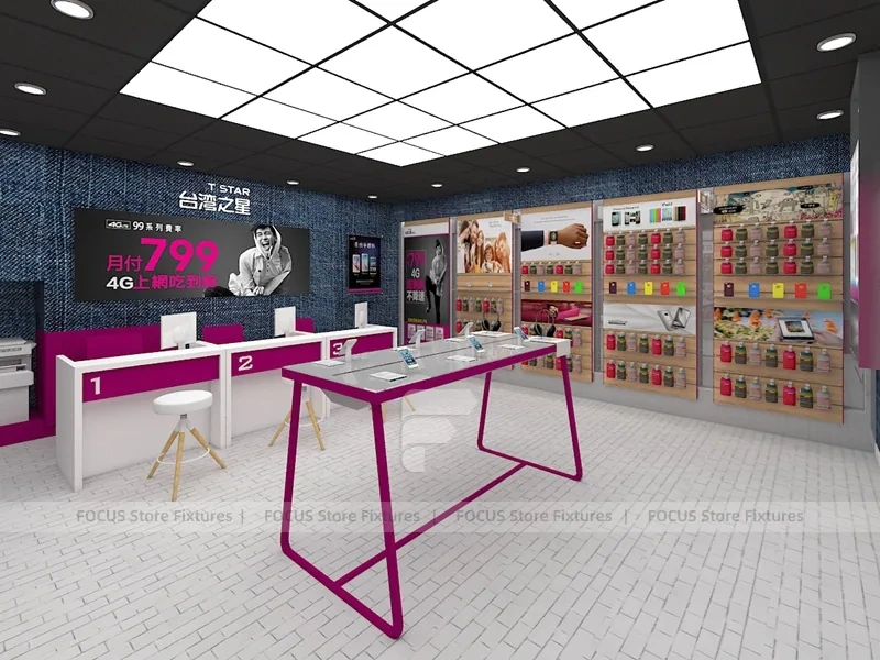 Magenta Mobile Accessories Store Layout