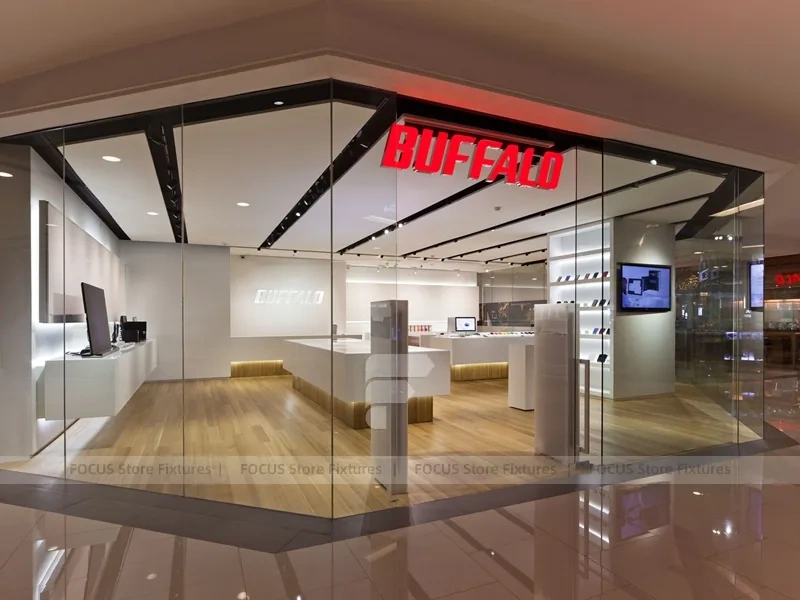 Mall Mobile Phone Storefront Glass Display