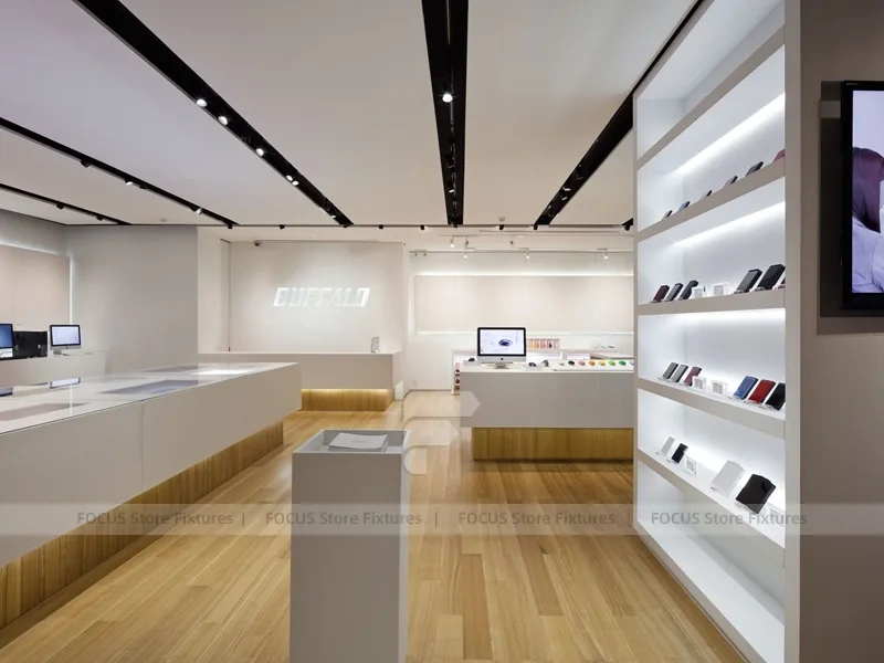 Mall Mobile Phone Storefront Glass Display