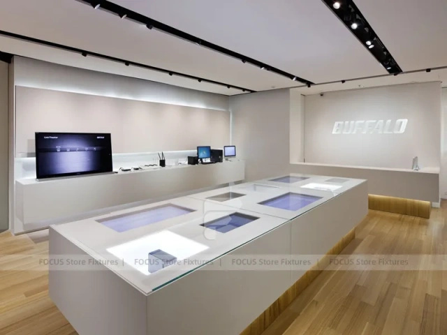 Mall Mobile Phone Storefront Glass Display