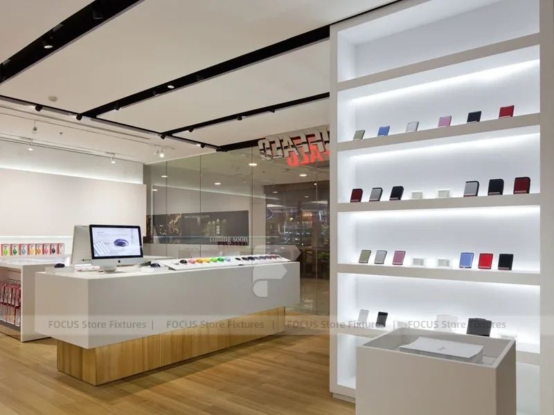 Mall Mobile Phone Storefront Glass Display