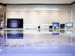 Mall Mobile Phone Storefront Glass Display