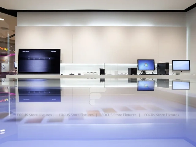 Mall Mobile Phone Storefront Glass Display