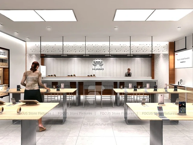 Minimal White Mobile Phone Service Store