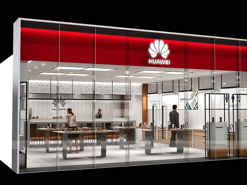 Minimal White Mobile Phone Service Store