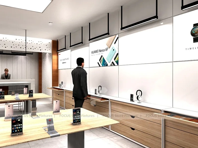 Minimal White Mobile Phone Service Store