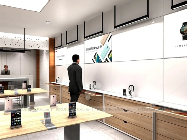 Minimal White Mobile Phone Service Store