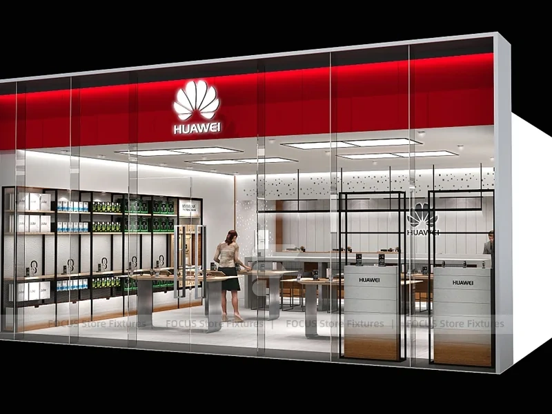 Minimal White Mobile Phone Service Store