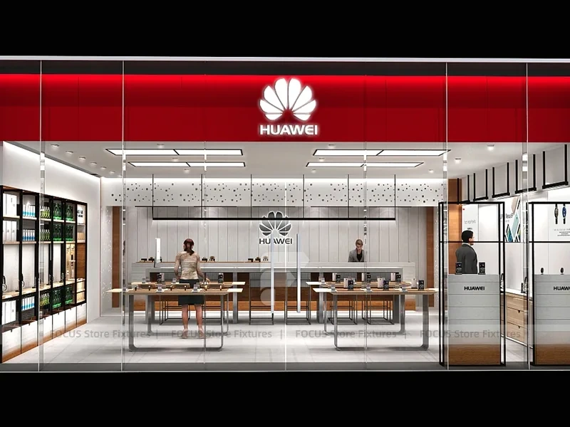 Minimal White Mobile Phone Service Store