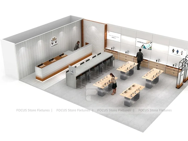Minimal White Mobile Phone Service Store