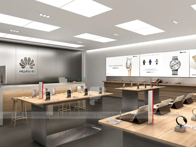 Minimal White Mobile Phone Service Store