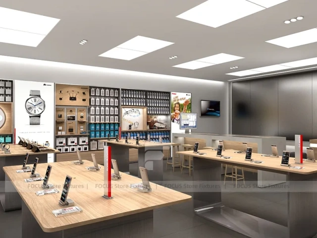 Minimal White Mobile Phone Service Store