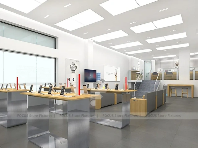 Minimal White Mobile Phone Service Store