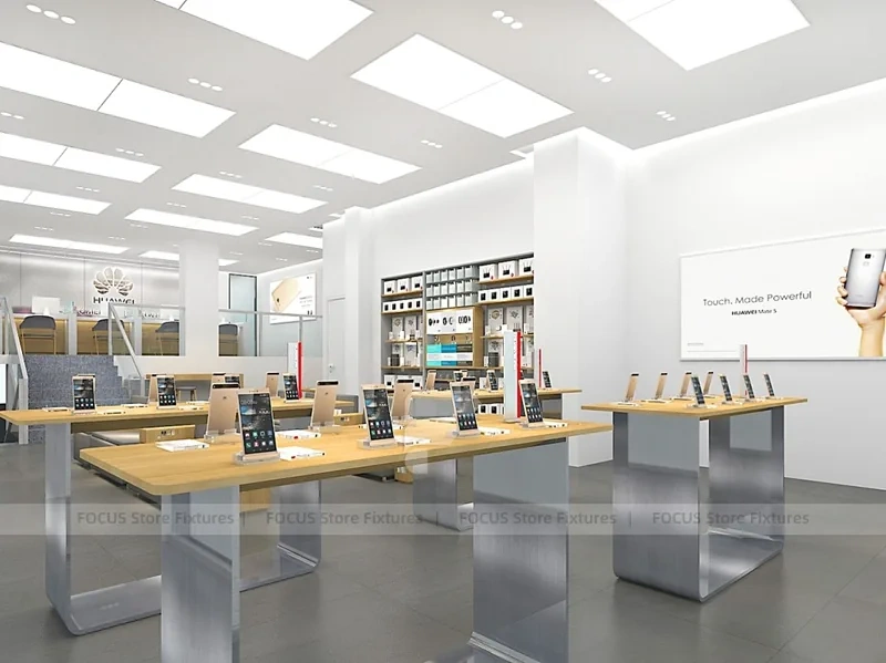 Minimal White Mobile Phone Service Store