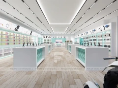 Mint White Mobile Accessories Store Interior