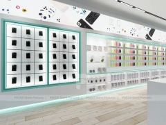 Mint White Mobile Accessories Store Interior