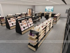Modern Makeup Gondola Display Showroom