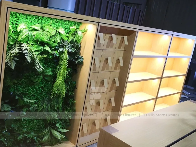 Natural Wood Phone Consultation Counter