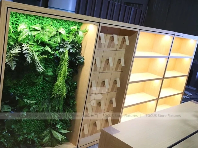 Natural Wood Phone Consultation Counter
