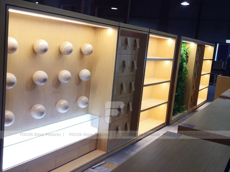 Natural Wood Phone Consultation Counter
