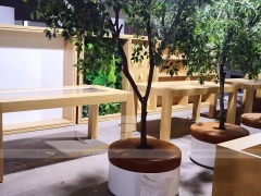 Natural Wood Phone Consultation Counter