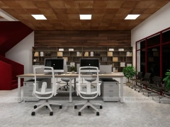 Natural Wood White Mobile Phone Experience Store