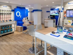 O2 Blue White Mobile Phone Retail Store
