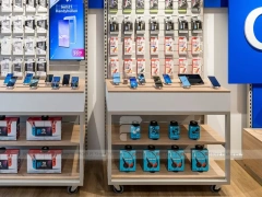 O2 Blue White Mobile Phone Retail Store