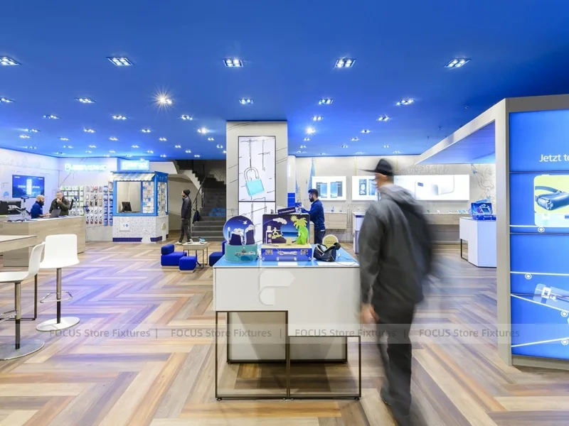 O2 Blue White Mobile Phone Retail Store